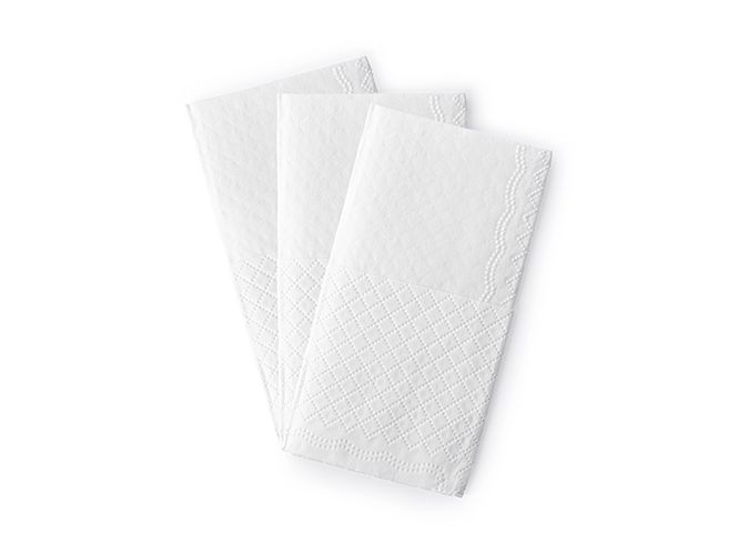 Hovedbilde Lommetørkle - Happy tears, silver, 10 pk