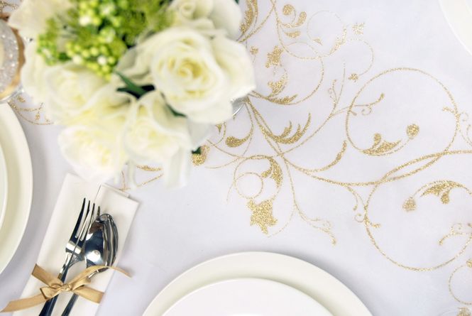 Hovedbilde Organza Krem/Gull 9m