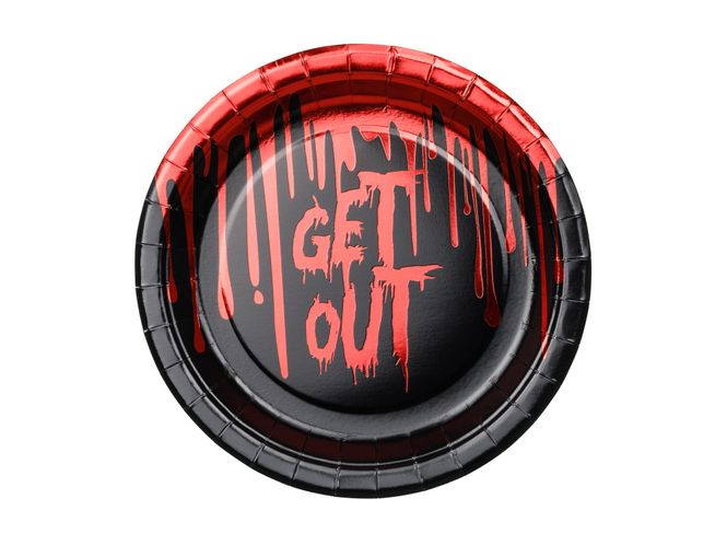Hovedbilde Papptallerkener Get Out 18 cm  6 stk