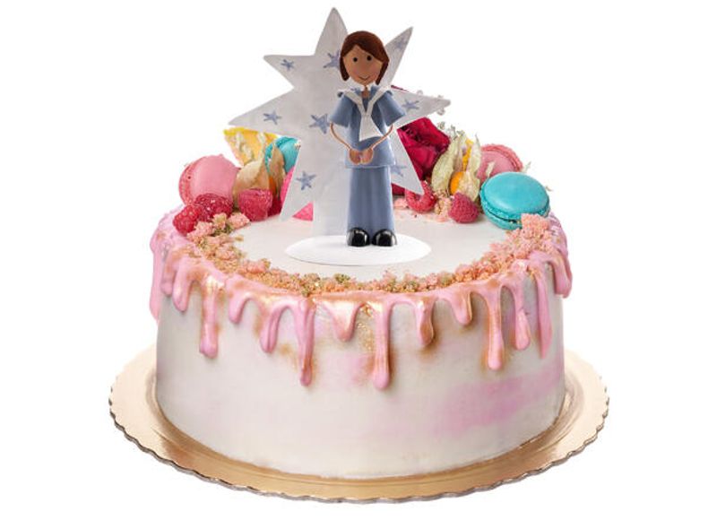 Kakefigur Konfirmasjon gutt med stjerne, 16 cm