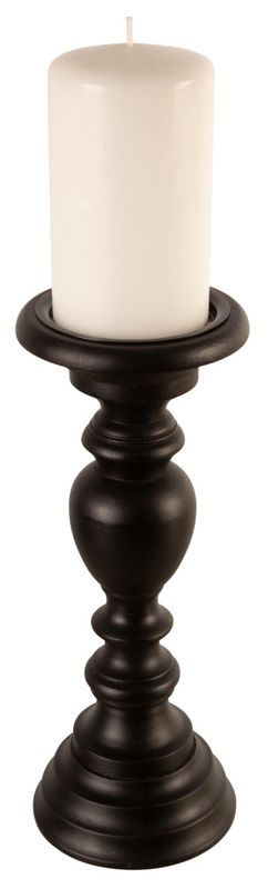 Lysestake i tre sort – klassisk design (20 cm / 27 cm)