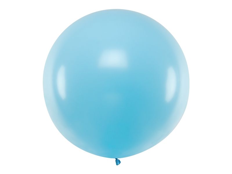 Jumbo ballong 100 cm - Lyseblå pastell