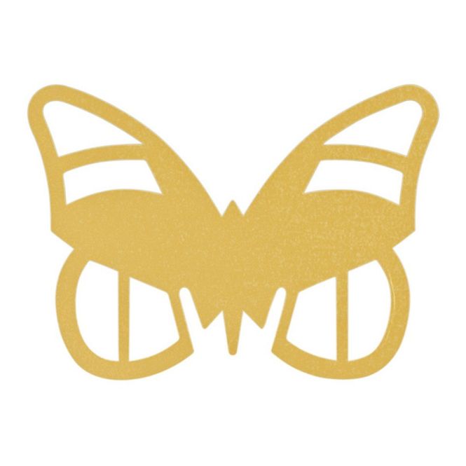 Hovedbilde Sommerfugl Gull Bordkort 10 stk