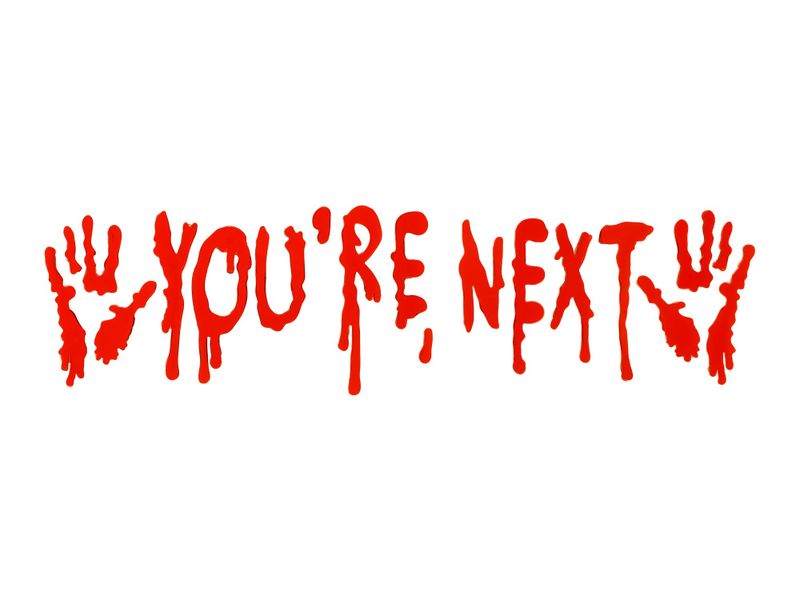 Gel-vindusdekor You're Next Rød