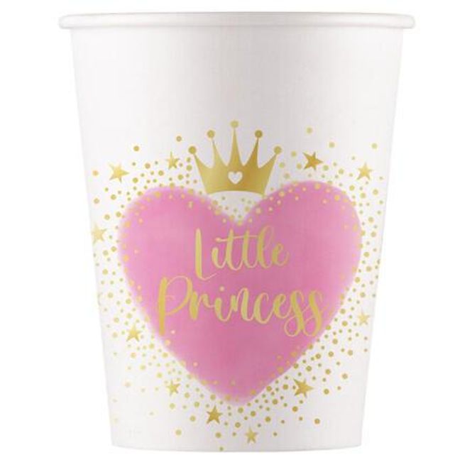 Hovedbilde Pappkopper - My Little Princess 200 ml (8 stk)