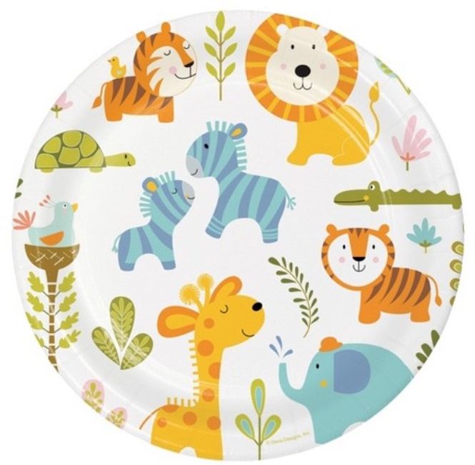 Hovedbilde Jungel Middag Papptallerkener 8 stk