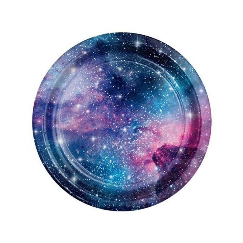 Papptallerken Middag Galaxy Party