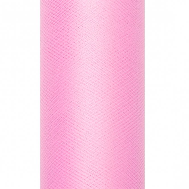 Hovedbilde Tyll lys rosa 0,3 x 9m