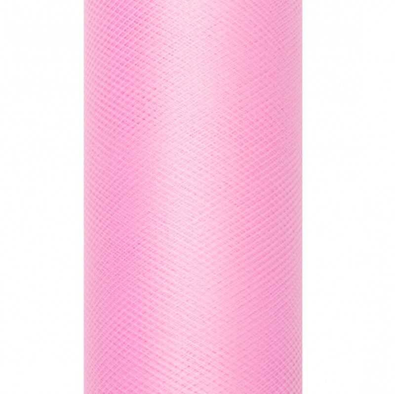 Tyll lys rosa 0,3 x 9m