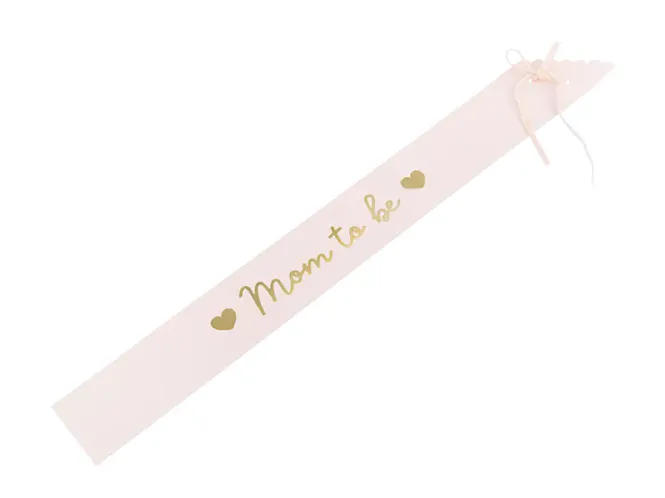 Hovedbilde Sash - Mom to be, lys rosa, 75 cm