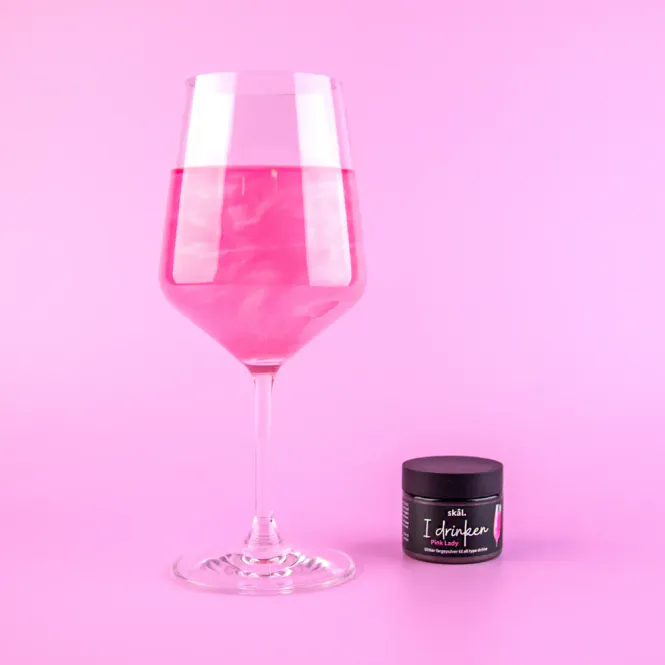 Hovedbilde Glitterfarge i drinken - Pink Lady