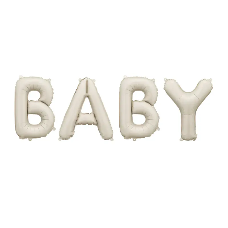 Folieballong Baby Beige 140 x 43 cm 