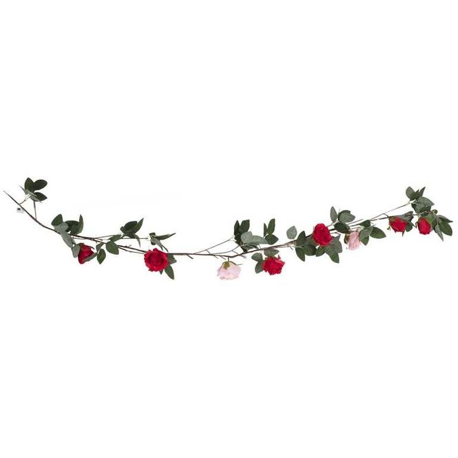 Hovedbilde Blomstergirlander Ledlys og roser