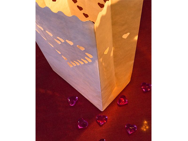 Lanterrner til telys 10 stk (15 x 9 x 26 cm)