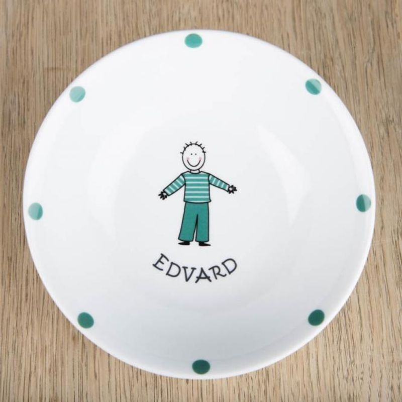 Barneservise 2-deler sett Blå gutt