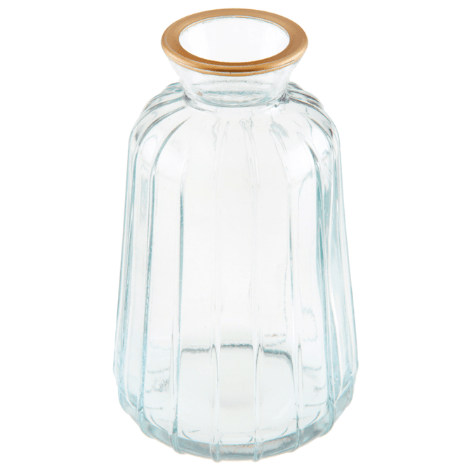Hovedbilde Konisk vase gull/transparent