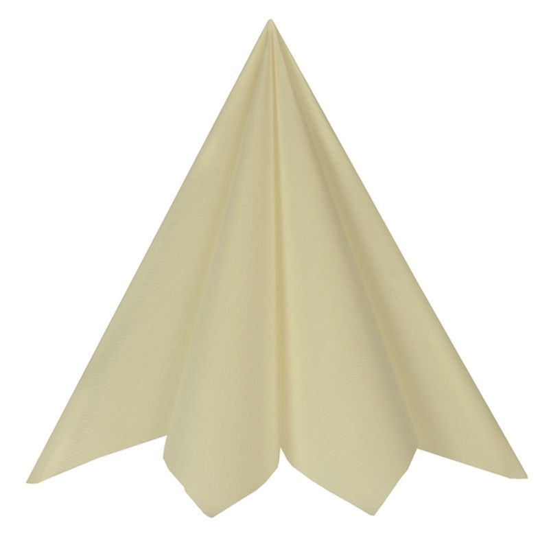 Servietter Luksus Textile Touch - Ivory 20 stk