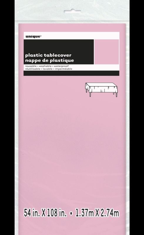 Rosa Plastduk 137x274 cm