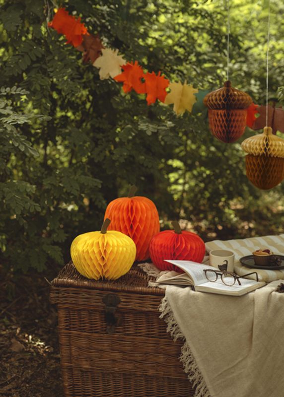 Honeycomb gresskar, 18-30 cm, fargemix