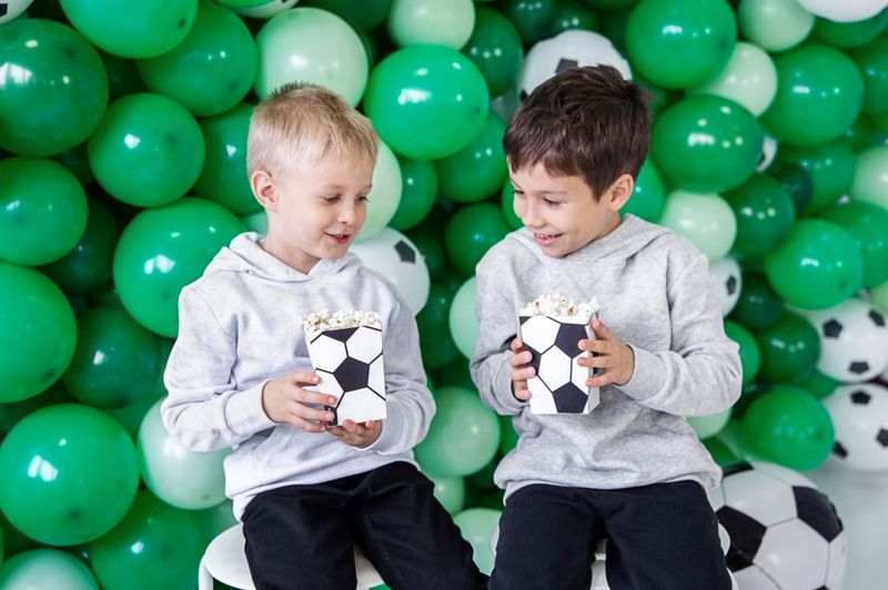 Popcornbeger Fotball 6 stk