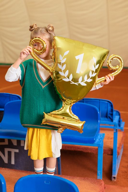 Folieballong Pokal Gull 64 x 61 cm