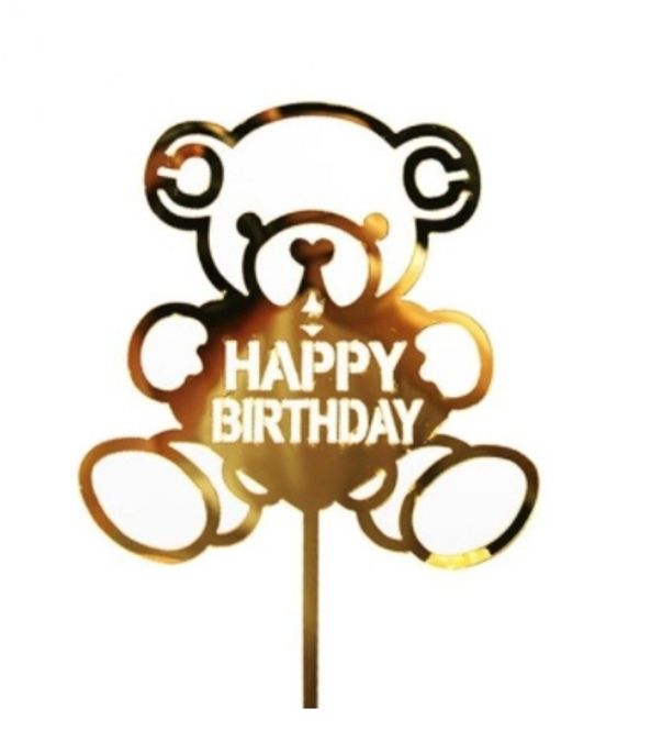 Hovedbilde Kaketopp Akryl Bamse