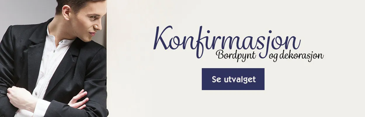 Karusell med informasjon om hva vi selger på nettsiden