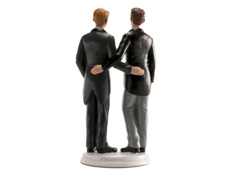 Kakefigur Mannlig brudepar, 20 cm