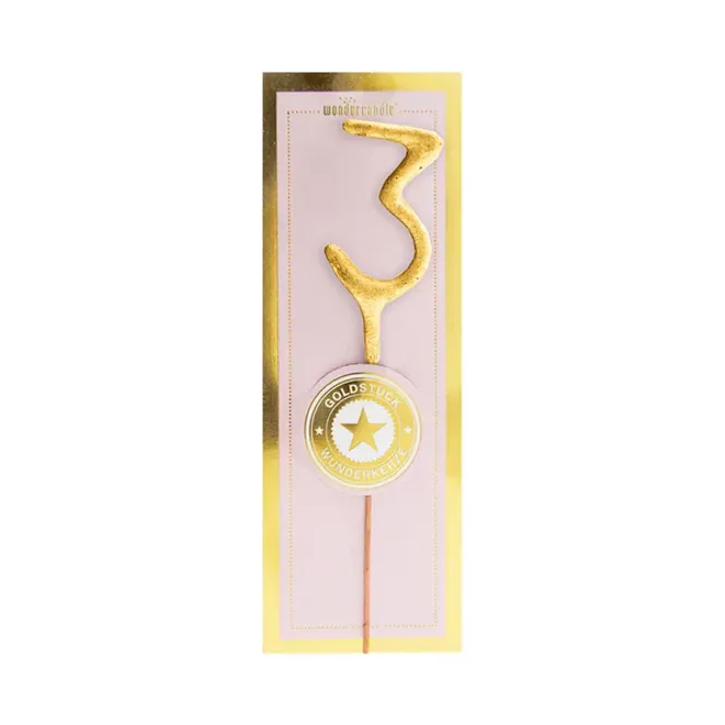Hovedbilde Mini stjerneskudd tall 3  Wondercandle