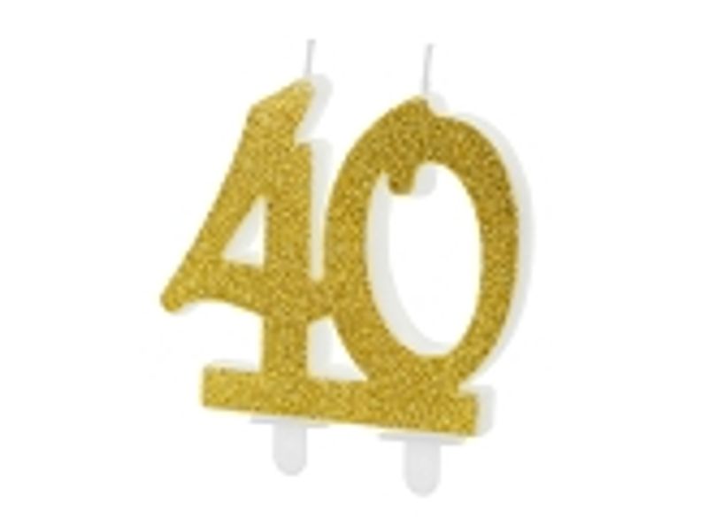 Bursdagslys 40 Gull
