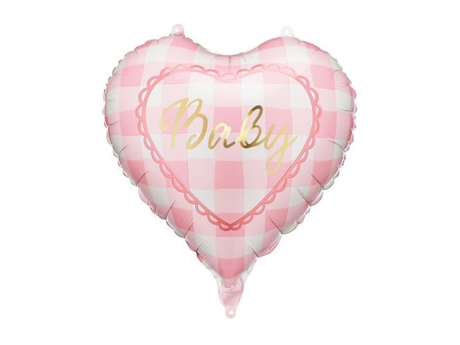 Hovedbilde Folieballong Hjerte Baby Rosa 35 cm