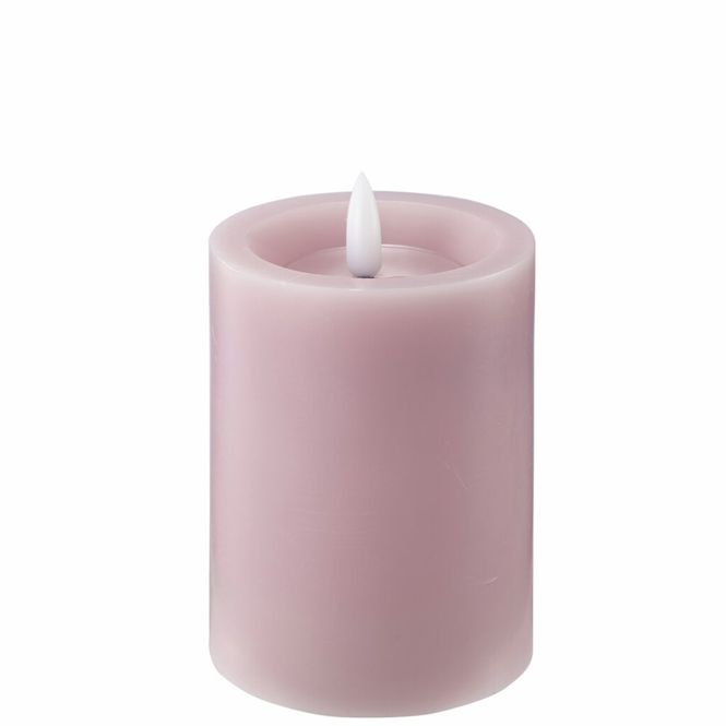 Hovedbilde Led lys - Kubbelys Pastell rosa, 7,5x10 cm 
