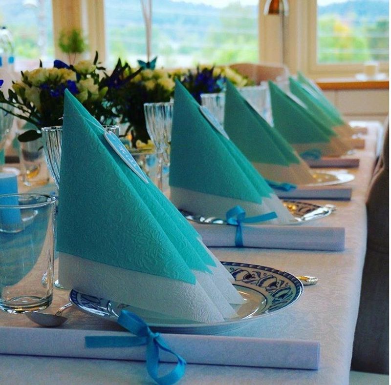 Elegance Hvit Kaffe Servietter