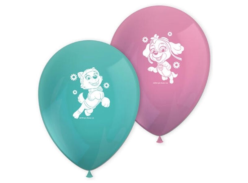 Paw Patrol Skye & Everest - Gummiballonger 8 stk