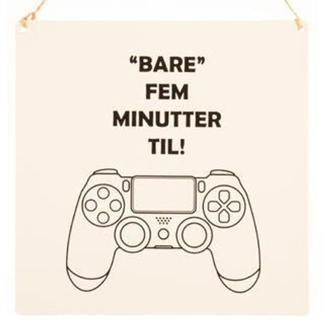 Hovedbilde Metallskilt firkantet Gameren 15,5×15,5 cm