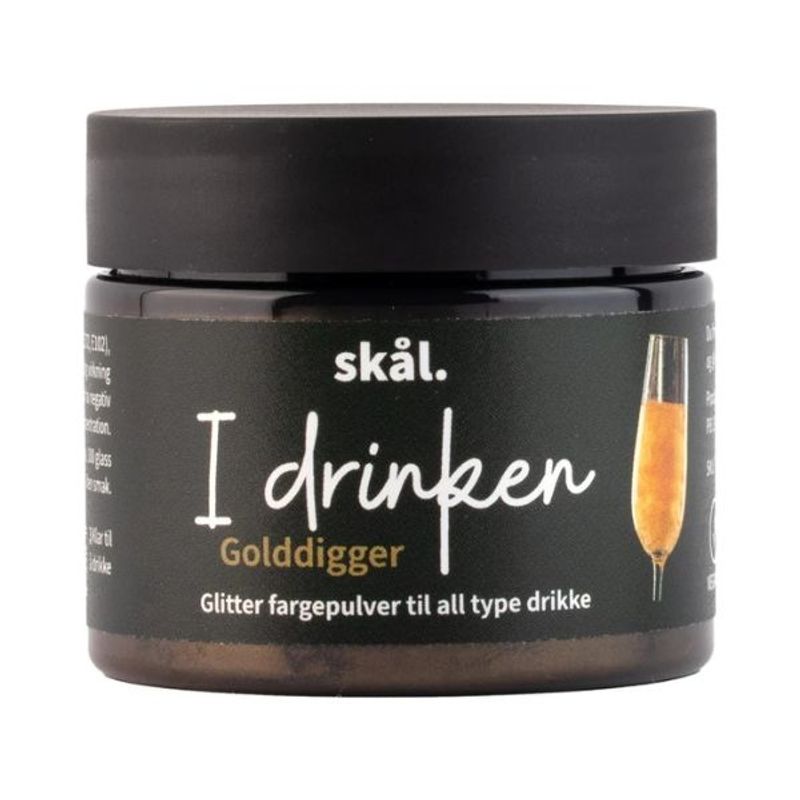 Glitterfarge i Drinken - Golddigger