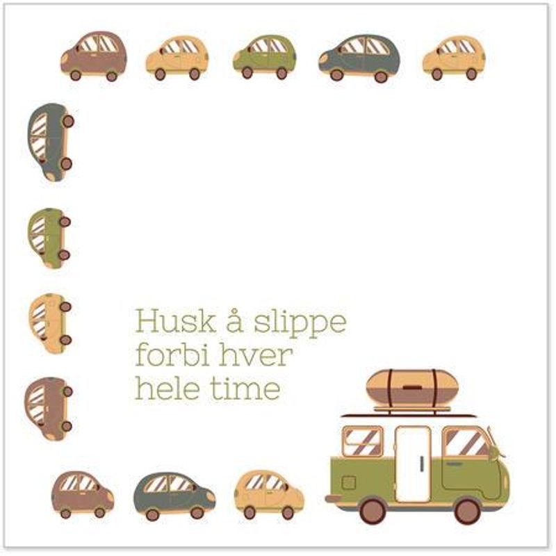 Lunsjservietter Husk Å Slippe Forbi hvit 33×33 cm