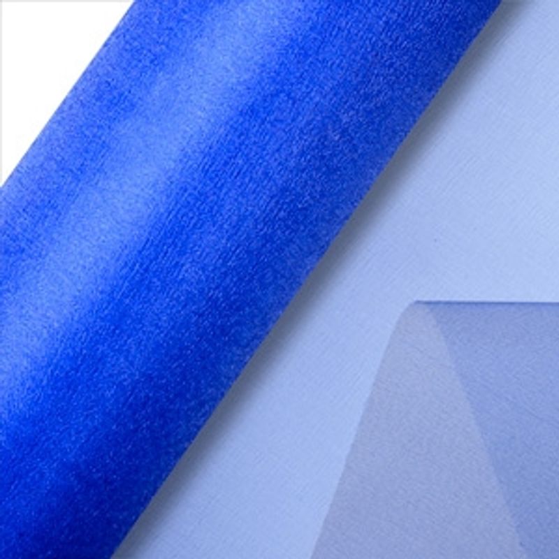 Organza Kongeblå 25m Snow Sheer